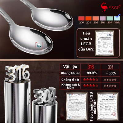 Muỗng inox cán dài SSGP