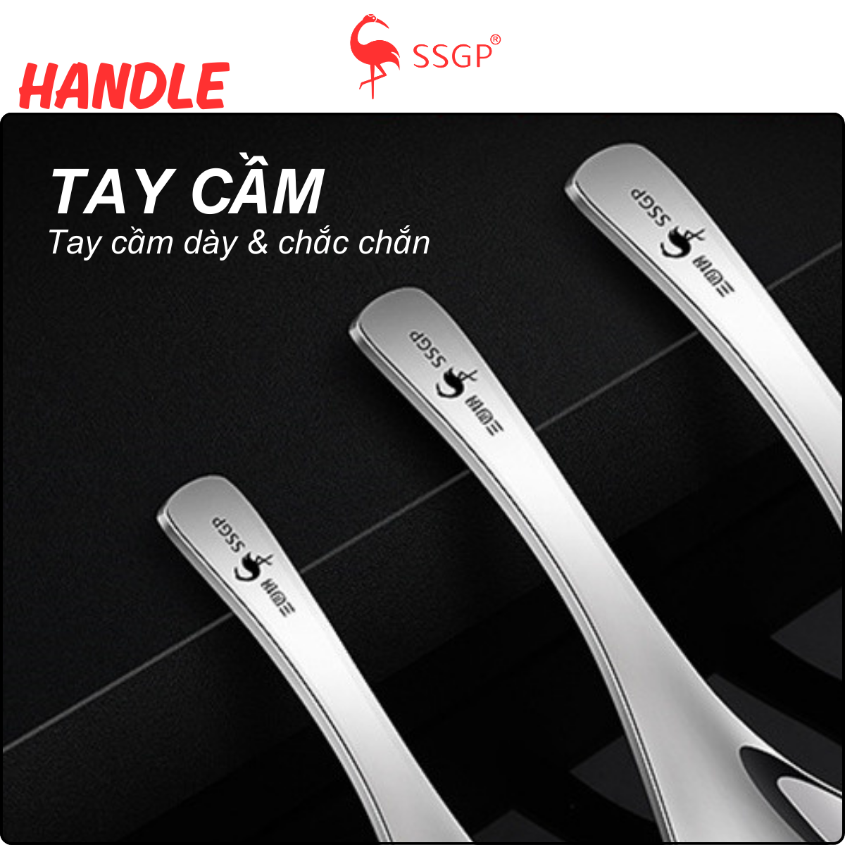 Muỗng Inox 304 Đáy Sâu SSGP, Thìa Inox 304, Muỗng Ăn Cơm Inox - Hình ảnh 5
