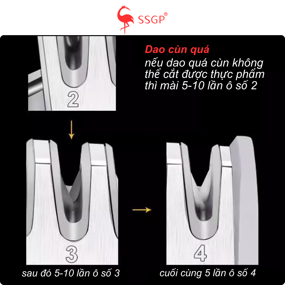 Dụng Cụ Mài Dao Kéo Đa Năng 4 trong 1 SSGP, Máy Mài Dao Kéo Warship, đồ mài dao kéo ssgp - Hình ảnh 5