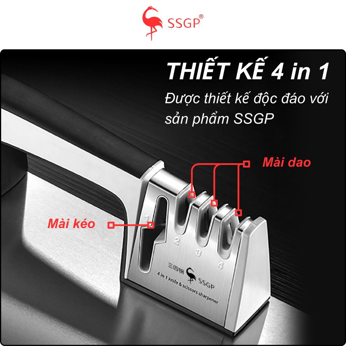 Dụng Cụ Mài Dao Kéo Đa Năng 4 trong 1 SSGP, Máy Mài Dao Kéo Warship, đồ mài dao kéo ssgp - Hình ảnh 7