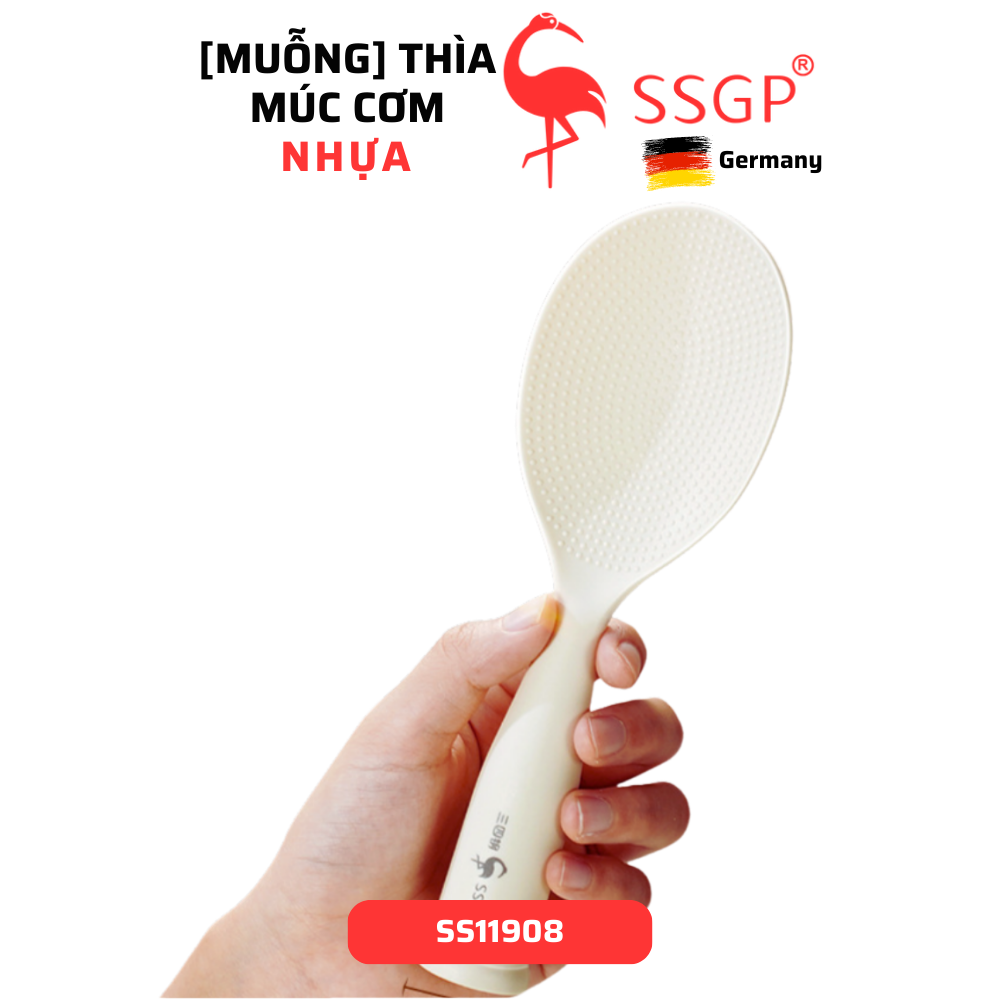 Muỗng/Thìa múc cơm nhựa SSGP - Hình ảnh 5