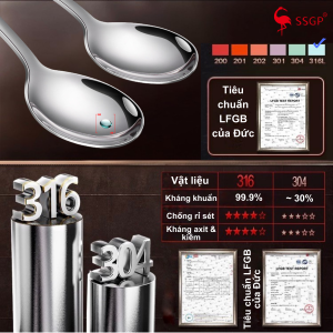 Muỗng inox cán dài SSGP