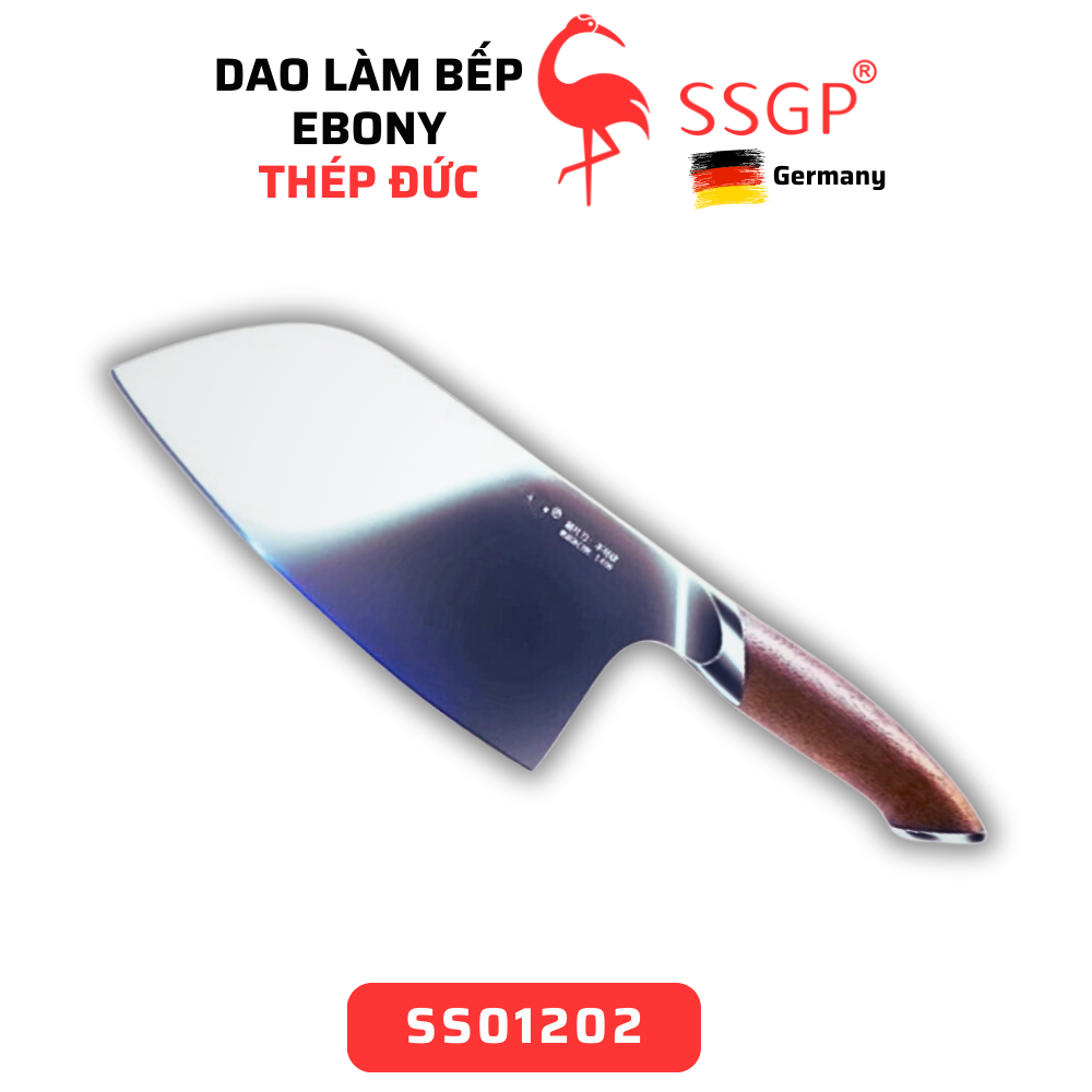 Bộ dao làm bếp Ebony SSGP - Thép Đức chất lượng cao, sắc bén và bền bỉ - Hình ảnh 3