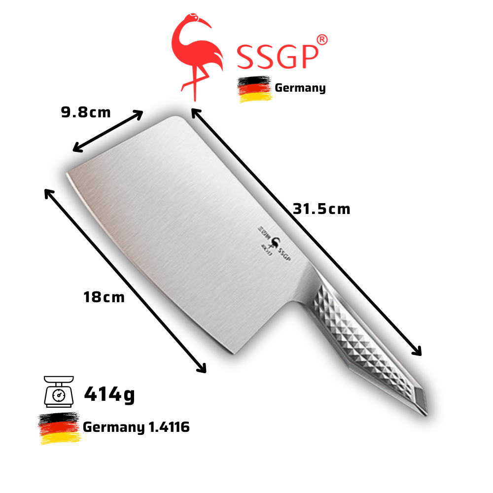 Dao chặt xương Stuttgart SSGP - Thép Đức, Sắc Bén, Bền Bỉ, Thiết Kế Độc Đáo - Hình ảnh 5